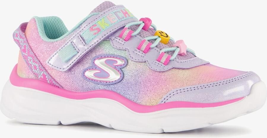 Skechers Girls Power meisjes sneakers pastelroze Uitneembare zool