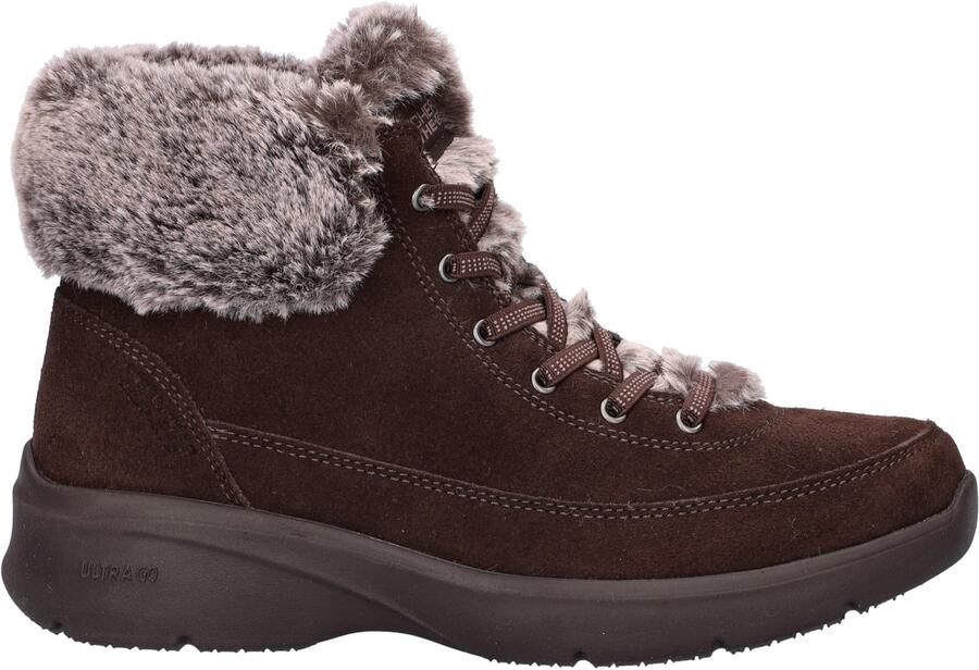 Skechers Glacial Ultimate Slip-Ins dames veterboot Bruin