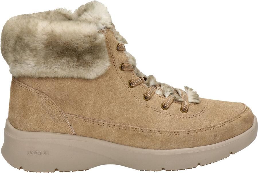 Skechers Glacial Ultimate Slip-Ins dames veterboot Cognac