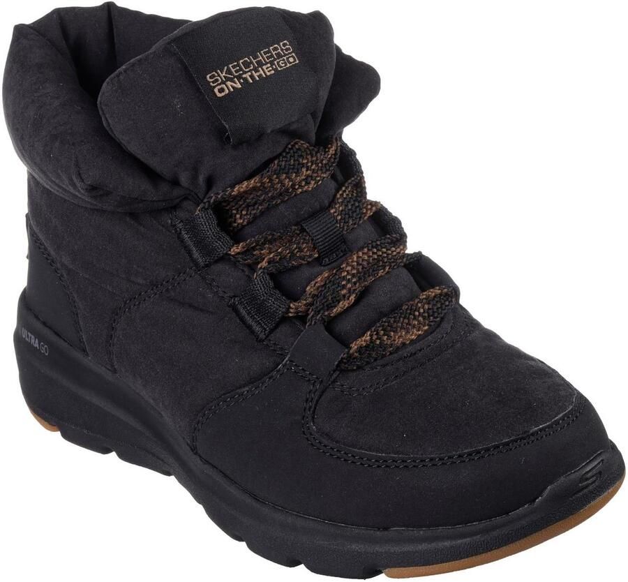 Skechers Glacial Ultra Dames Winterlaarzen Zwart Comfortabele Duurzame Sneeuwbescherming