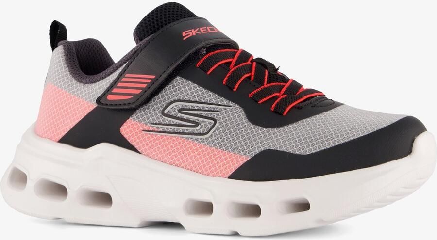 Skechers Glide-Step Drift Zorzox kinder sneakers zwart rood Extra comfort Memory Foam
