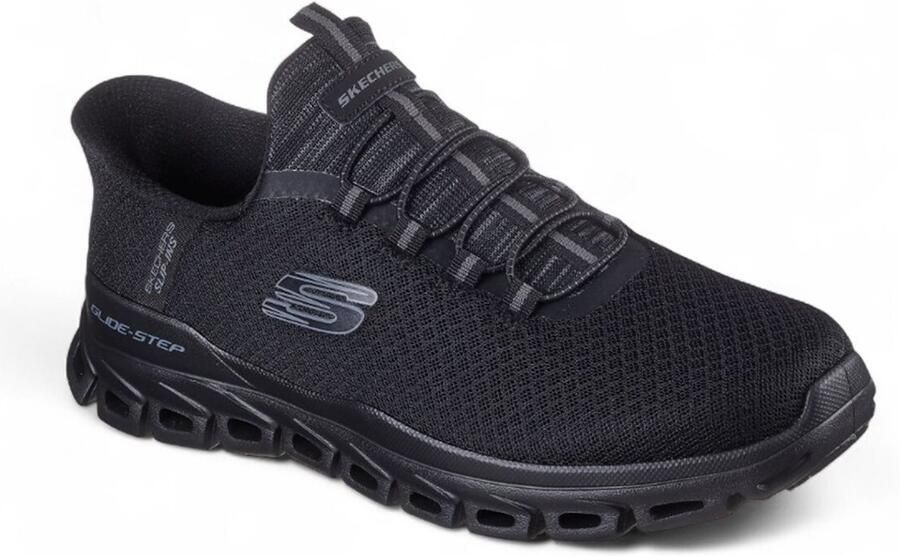 Skechers GLIDE-STEP NOX BBK Schoen voor Heren Comfortabele en Stijlvolle Sneakers in Zwart