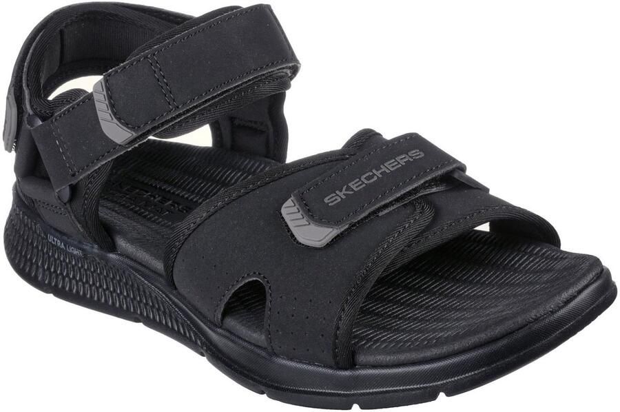Skechers Heren Sandalen Go Consistent Tributary Zwart Comfort en Functie met Klittenbandsluiting