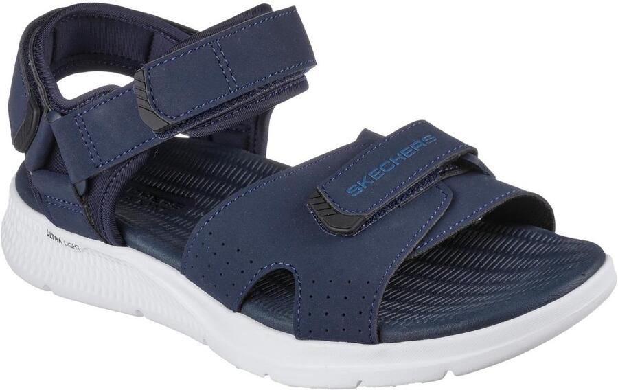 Skechers GO CONSISTENT SANDAL TRIBUTARY comfortbale shoes 229097-NVBK Male Blue Comfortable Shoes Male 229097-NVBK Blue
