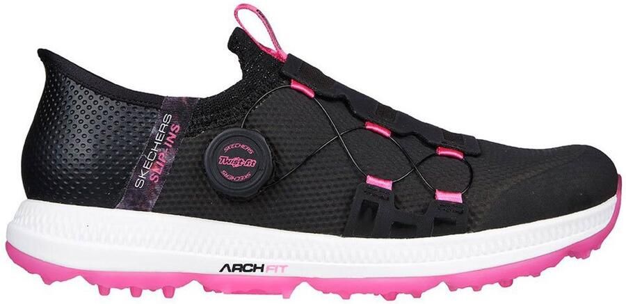 Skechers Go Golf Elite 5-slip in zwart-roze - Foto 1
