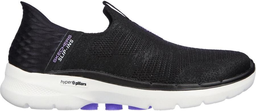 Skechers GO WALK 6 FABULOUS VIEW 124569-BKLV Female Black GO WALK 6 Stijlvolle Comfortsneakers voor Vrouwen