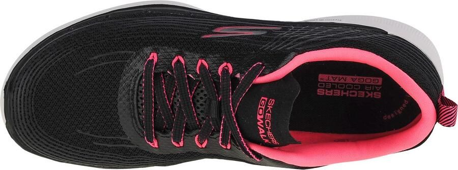 Skechers Go Walk 6 Stunning Glow 124554-BKHP Vrouwen Zwart Sneakers Sportschoenen - Foto 3