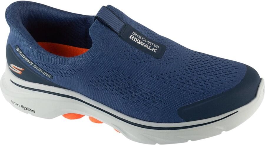 Skechers Go Walk 7 Easy on Evolution Mannen Marineblauw Sneakers