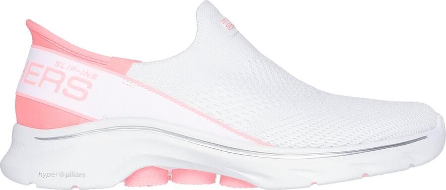 Skechers Go Walk 7 Sneakers Mia Dames Instappers Wit Roze