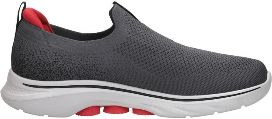 Skechers Go Walk 7 Heren Instappers Sneakers Grijs Zwart - Foto 2