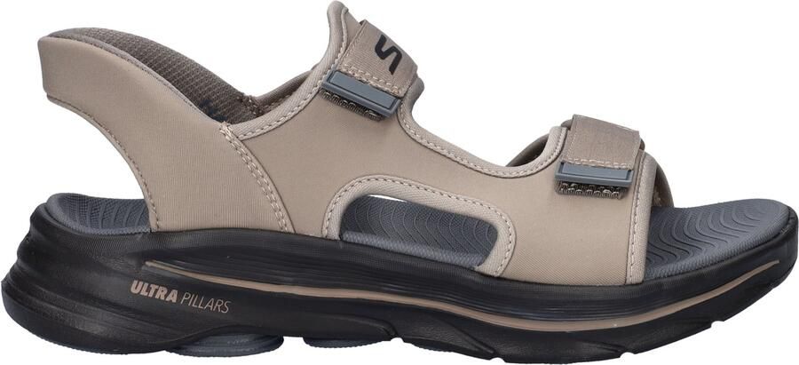 Skechers GO WALK 8 Ken II heren sneaker Donker Taupe