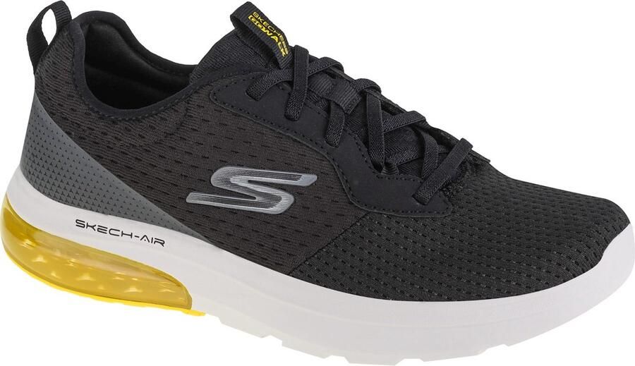 Skechers Go Walk Air 2.0 Crosser 216153-BKYL Mannen Zwart Sneakers Sportschoenen