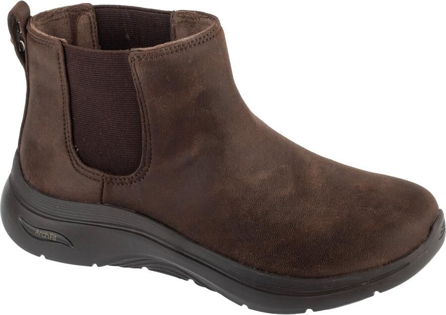 Skechers Go Walk Arch Fit 2.0 Boot Classic Charm Vrouwen Bruin Chelsea laarzen