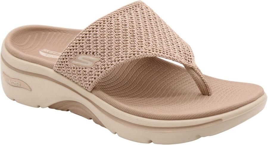 Skechers Go Walk Arch Fit 2.0 Carrie Slippers Dames Taupe - Foto 2