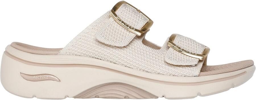 Skechers Go Walk Arch Fit 2.0 Zandal-C Dames Sandalen Naturel