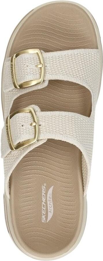 Skechers GO WALK ARCH FIT 2.0 SANDAL-C Dames Slippers Naturel - Foto 2