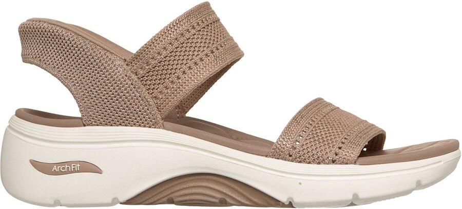 Skechers GO WALK ARCH FIT 2.0 SANDAL Dames Slippers Tan