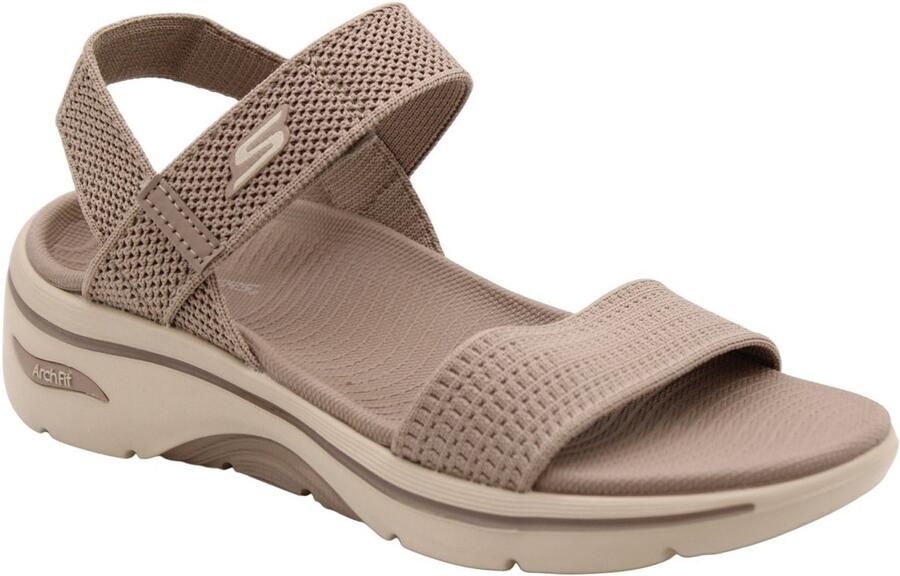 Skechers Go Walk Arch Fit 2.0 Zandal Dames Sandalen Taupe
