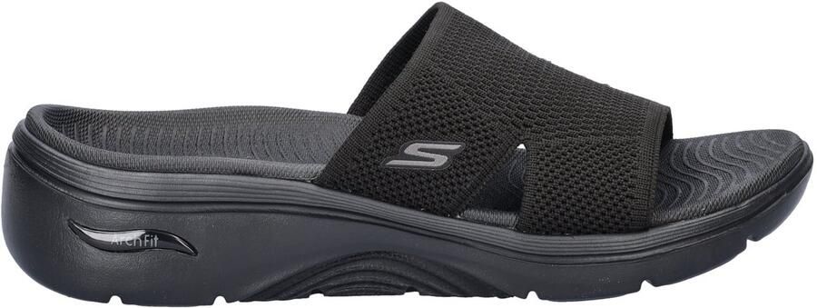 Skechers Go Walk Arch Fit dames slipper Zwart