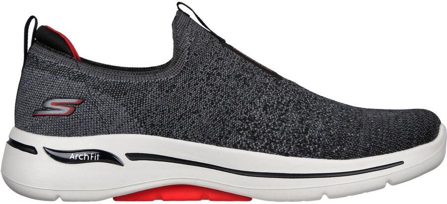 Skechers Go Walk Arch Fit heren sneaker Zwart rood - Foto 5