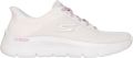 SKECHERS Sneakers laag 'GO WALK FLEX CARLA' lila zilver offwhite - Wit/Paars