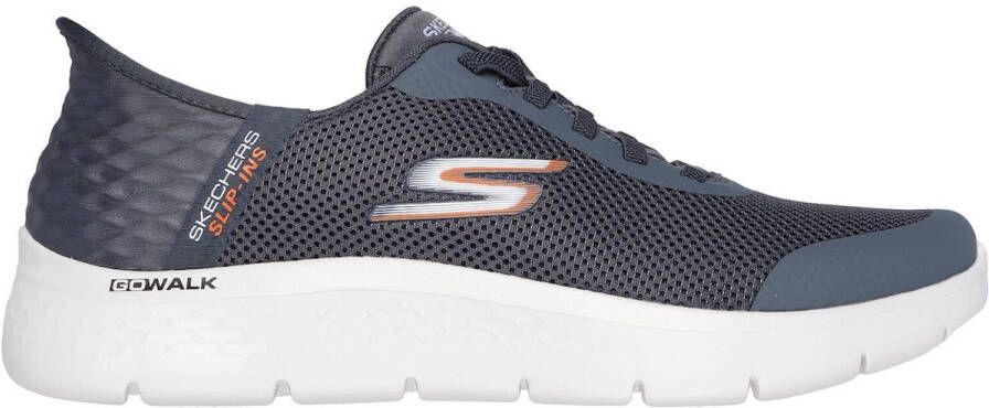 Skechers Go Walk Flex Hands Up Heren Instappers Grijs - Foto 4