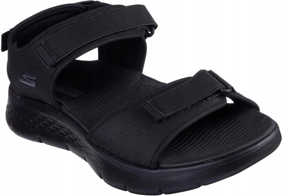 Skechers GO WALK FLEX SANDAL ANTIGUA BEACH comfortbale shoes 229205-BBK Male Black Heren Sandalen Go Walk Flex Antigua Strand Zwart