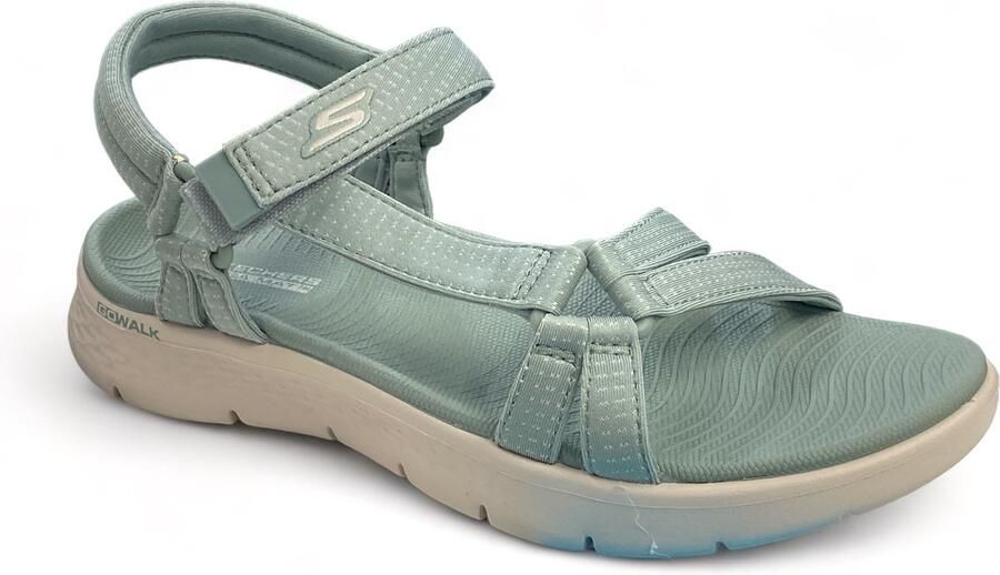 Skechers Sandalen GO WALK FLEX SANDAL-SUBLIME-X zomerschoen sandaal klittenbandschoen met goga mat voetbed - Foto 3