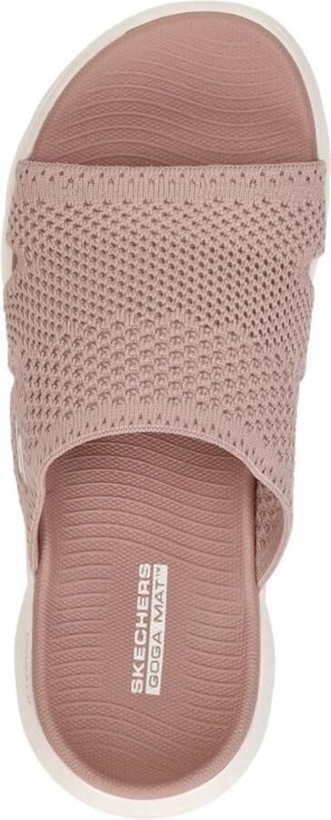 Skechers Slippers GO WALK FLEX SANDAL-ELATION sleehak zomerschoen slippers met goga mat voetbed