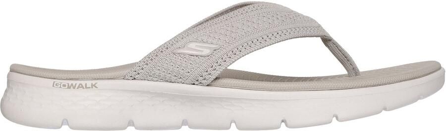 Skechers Teenslippers GO WALK FLEX SANDAL badslipper strandschoen zomerschoen met goga mat voetbed