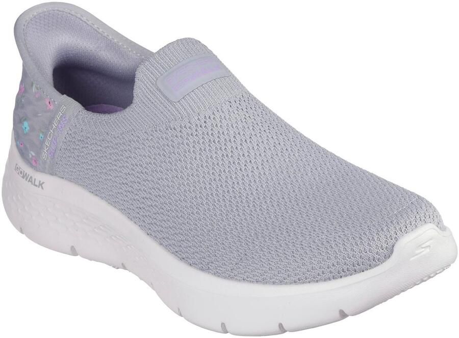 Skechers GO WALK FLEX SUNSET ROSE dames sneakers grijs