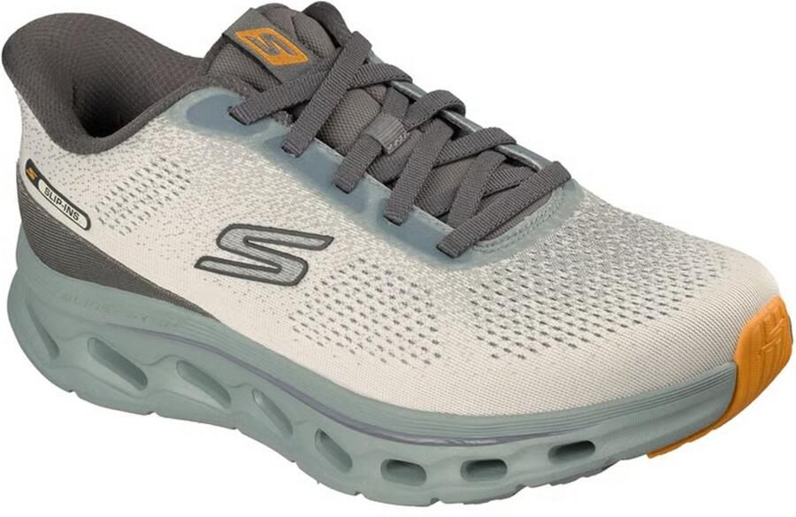 Skechers GO WALK GLIDE-STEP 2.0 MASER comfortbale shoes 217017-SAGE Male Gray GO WALK Glide-Step 2.0 Maser herensneakers grijs comfortabel en lichtgewicht model 217017-SAGE