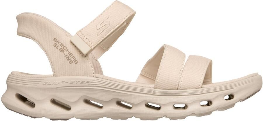 Skechers GO WALK GLIDE-STEP 2.0 SANDAL Dames Slippers Naturel