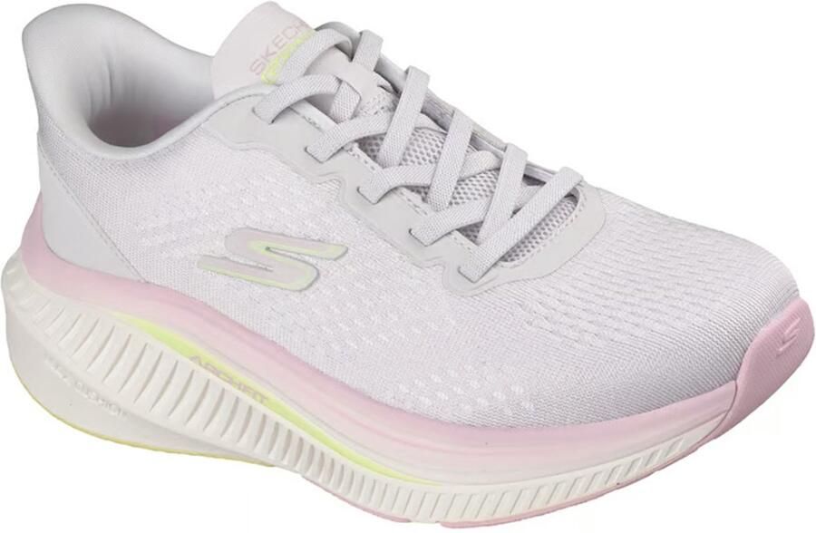 Skechers GO WALK MAX CUSHIONING ARCH FIT ROSLYN comfortbale shoes 125581-LTGY Female White GO WALK Max Cushioning Arch Fit Roslyn Dames Sneakers Wit 125581-LTGY