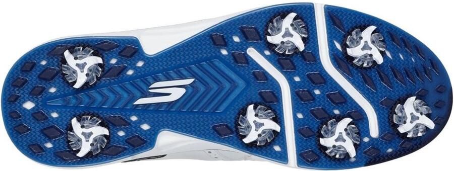 Skechers Skecehrs Hands Free Slip-In Golf Pro Prestige heren golfschoen Wit blauw
