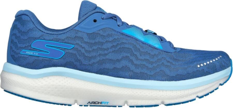 Skechers GOrun Ride 10 blauw hardloopschoenen dames
