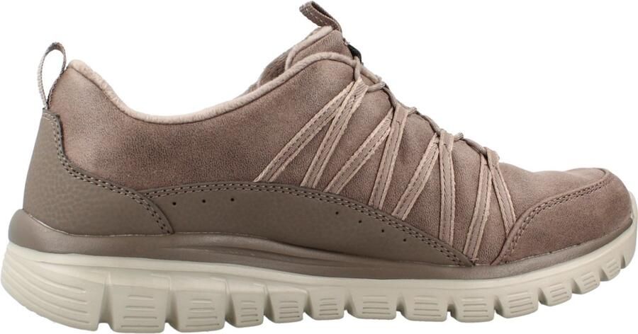 Skechers Graceful Cozy Hug dames sneakers beige Extra comfort Memory Foam