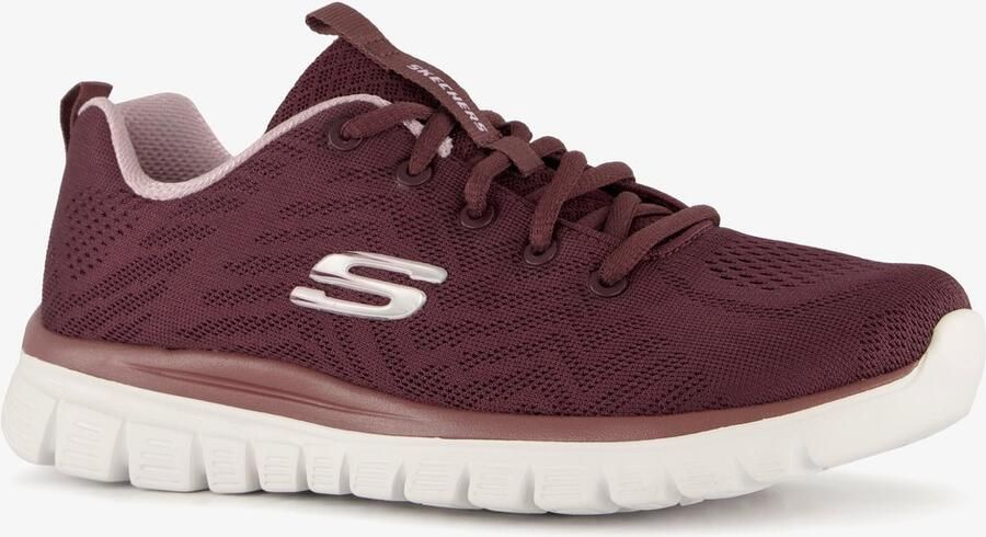 Skechers Sneakers Graceful Get Connected Vrijetijdsschoen lage schoen veterschoen geschikt voor de wasmachine - Foto 3