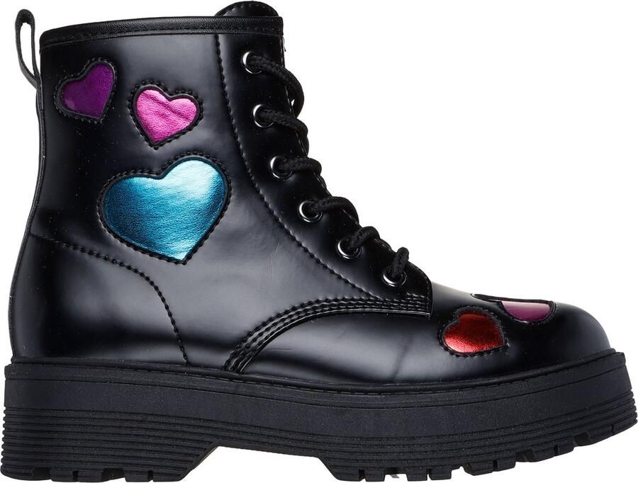 Skechers Gravlen Hi Metallic Heart Meisjes Laarzen Zwart - Foto 3