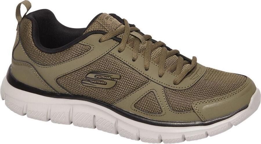 Skechers Track Scloric 52631 OLBK Mannen Groen Trainingschoenen Hardloopschoenen