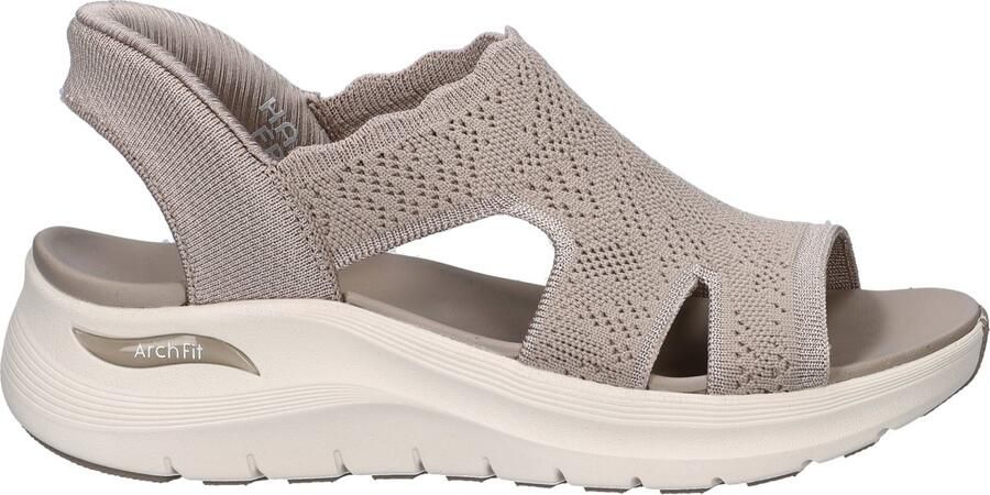 Skechers Hands Free Slip-In Arch Fit 2.0 dames sandaal Taupe