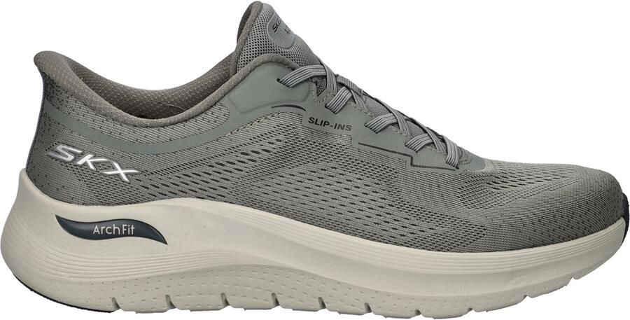Skechers Hands Free Slip-In Arch Fit 2.0 heren instapper Kaki