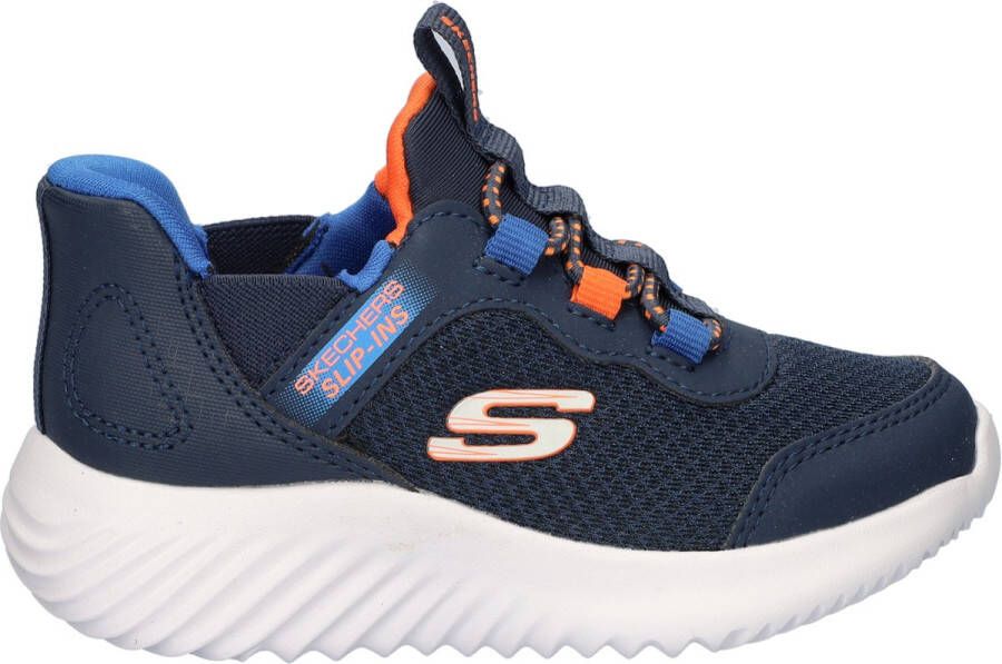 Skechers Slip-Ins: Bounder Brisk-Burst 403822L-NVBL voor Marineblauw Sneakers Sportschoenen