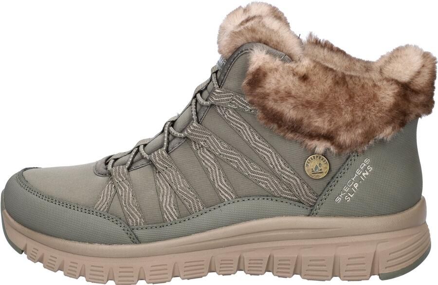 Skechers Hands Free Slip-In Graceful Misty Stroll dames veterboot Kaki