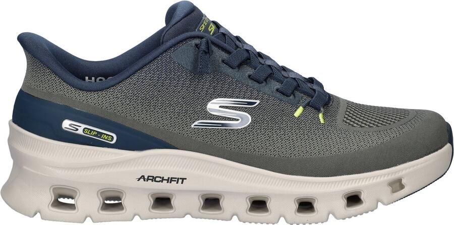 Skechers Hands Free Slip-Ins Arch Fit Glide-Step heren sneaker Kaki