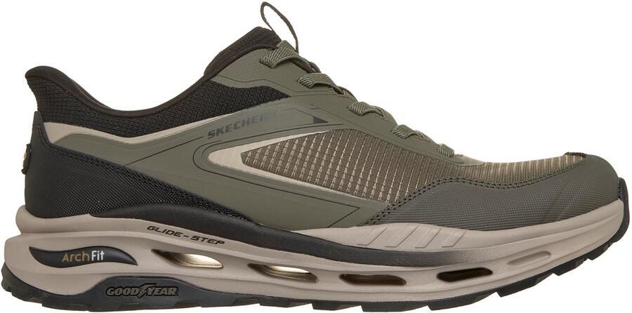 Skechers Hands Free Slip-Ins Arch Fit Glide-Step Orvan Talon heren sneaker Kaki