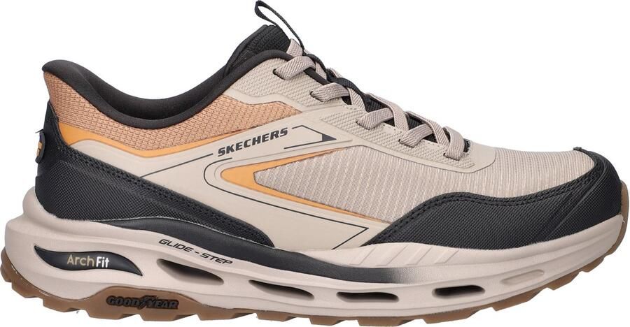 Skechers Hands Free Slip-Ins Arch Fit Glide-Step Orvan Talon heren sneaker Taupe