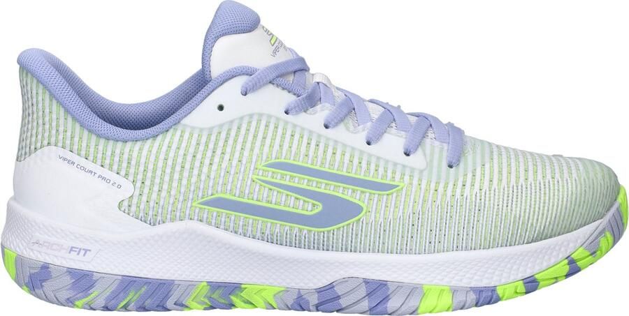 Skechers Hands Free Slip-Ins Arch Fit Viper Court Pro 2.0 dames sneaker Wit multi