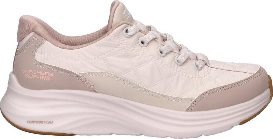 Skechers Slip-ins Contour Foam Cozy Fit voor meisje Beige Sneakers