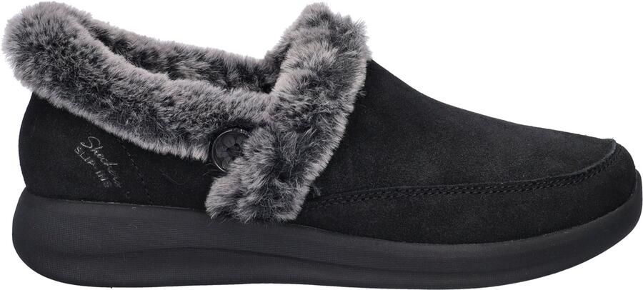 Skechers Hands Free Slip-ins Cozy Escape Frosty Bliss dames pantoffels Zwart